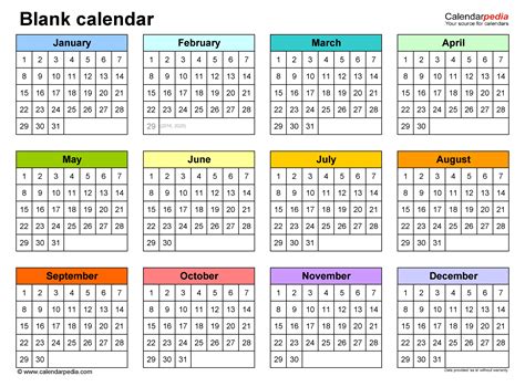 Calendar Template