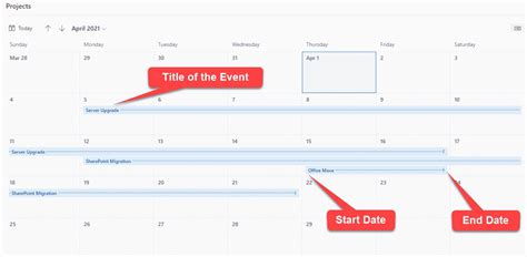 Calendar View Options