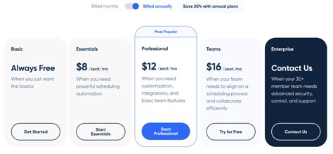 Calendly Team Plan Pricing