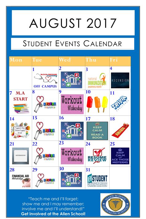 Campus Activities Calendar