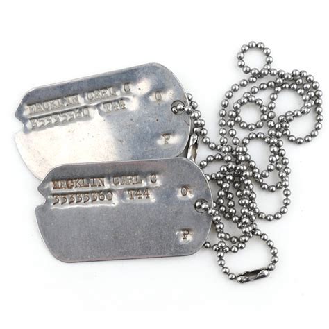 Canadian Forces Dog Tags History