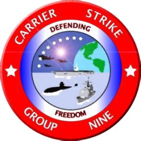 Carrier Strike Group Nine symbol of US Navy