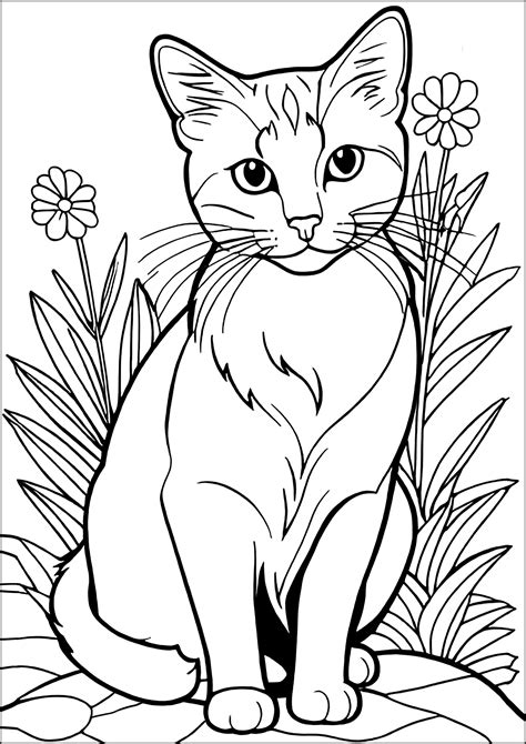 Cat Coloring Page