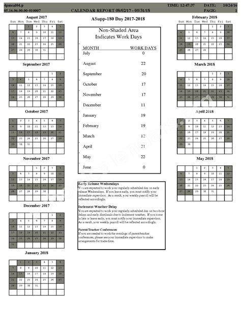 Center Grove School Calendar Image 1