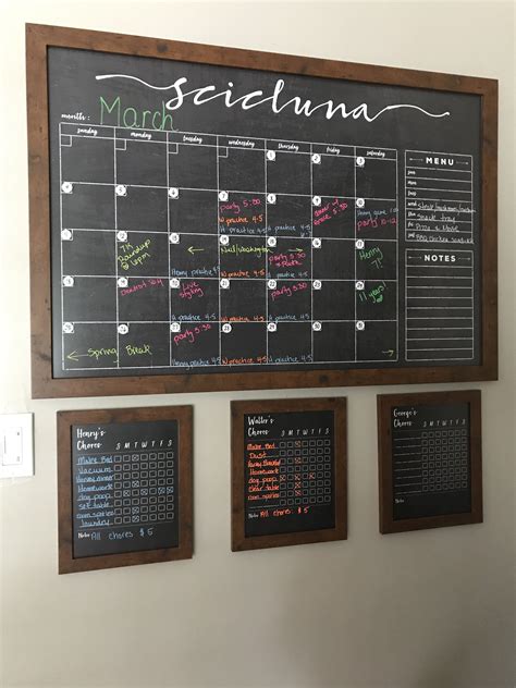 Chalk Board Calendar Examples