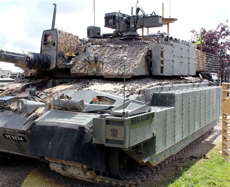 Challenger 2 turret close-up