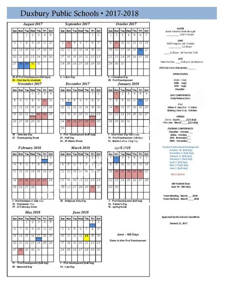 Chandler District School Calendar Parental Involvement