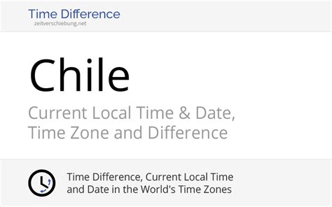 Diferencia Horaria en Chile