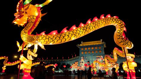 Chinese New Year celebrations with lion dance