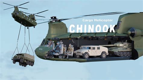 Chinook Helicopter Cargo Transport