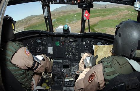 Chinook Helicopter cockpit