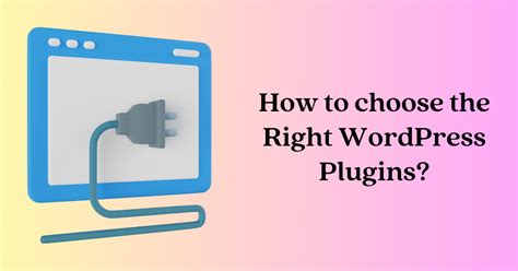 Choose Right Plugin