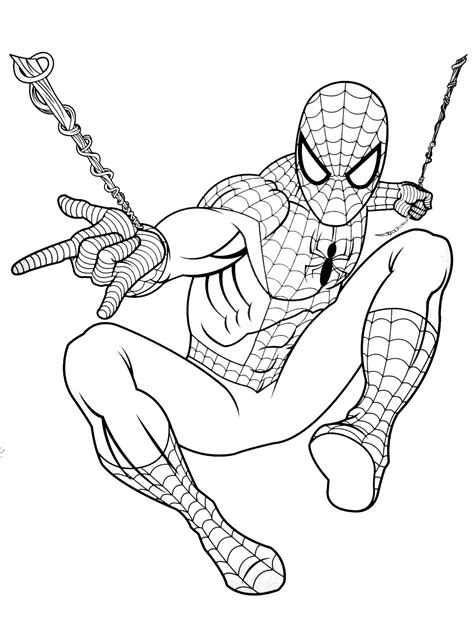 Choosing Spiderman Coloring Pages