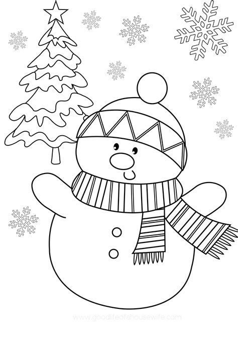 Christmas Coloring Pages for Toddlers