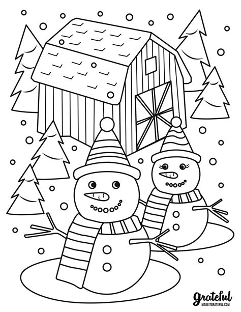 Christmas Coloring Printables for Toddlers