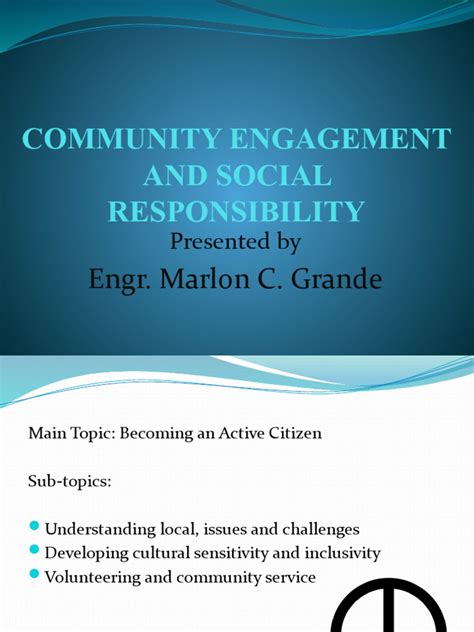 Civic Engagement and Social Responsibility