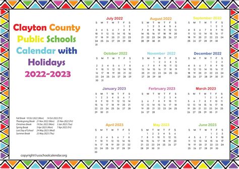 Clayton County Schools Calendar Image 6