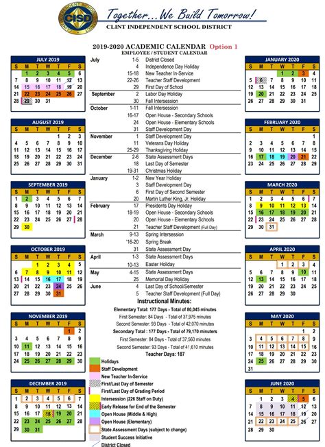 Clint Isd Calendar Image 10