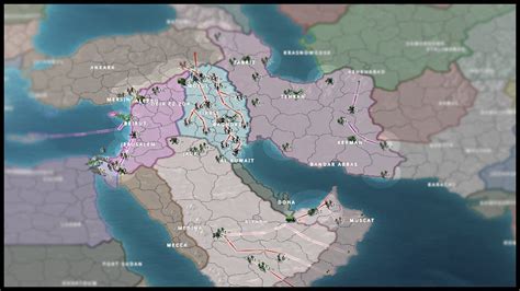 Map of the Coalition Military