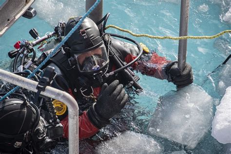 Coast Guard Divers Conducting Underwater Construction