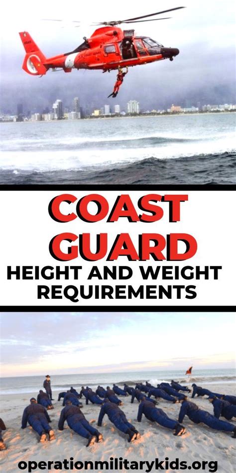 Coast Guard Height Requirements