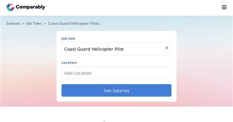 Coast Guard Helicopter Pilot Salary