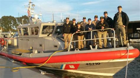 A picture of Coast Guard officers in training