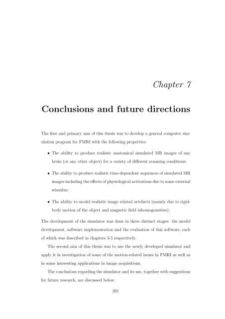 Conclusion and Future Directions