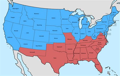 Confederate States Map