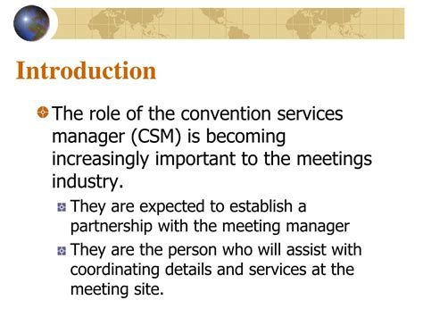 Convention Services Management