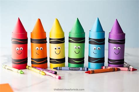 Kids' Crafts with Crayons