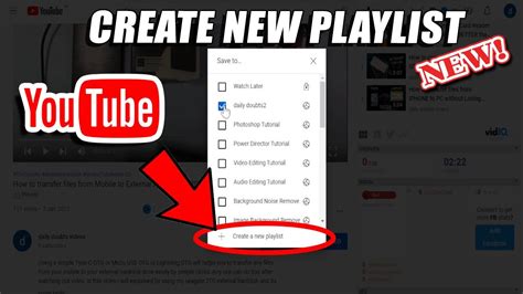 Create YouTube Playlist