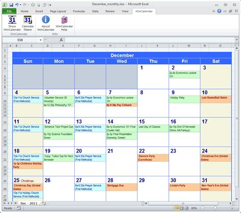 Creating Calendar Class