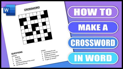 Creating Crossword Puzzles