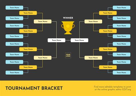 Creating Your Own Printable Bracket Templates