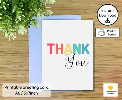 Creating a Lasting Impression with Printable Thank You Cards