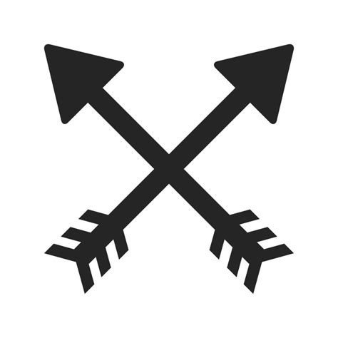 Crossed Arrows Symbol