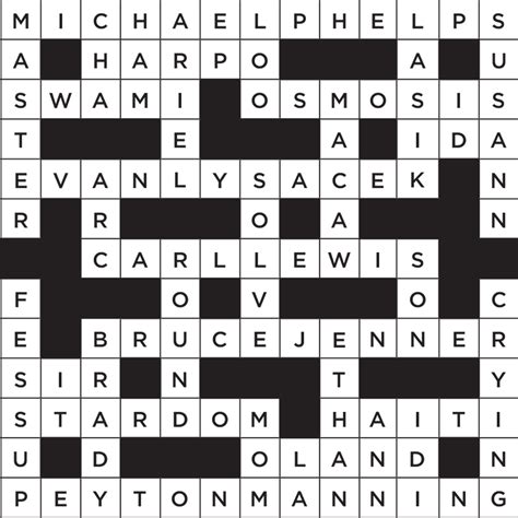 Crossword Puzzle Answers