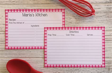 Custom Recipe Cards