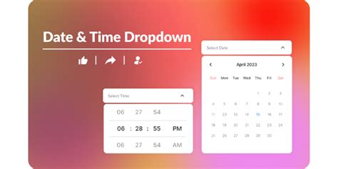 Customizable Calendar Dropdown