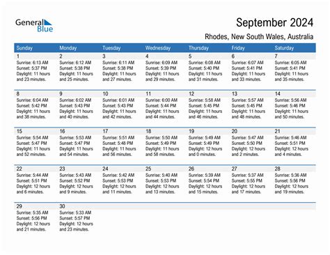 Customized Rhodes Calendar