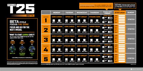 Customizing Your 5 T25 Calendar