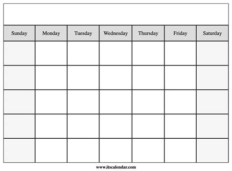 Customizing Blank April Calendar Template