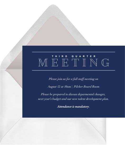 Customizing Meeting Invitations