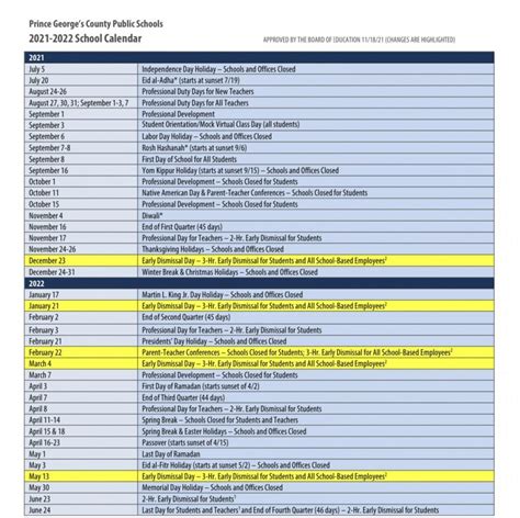 Customizing PGCPS Calendar