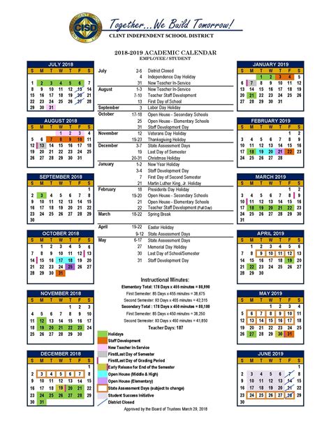 Customizing Pasadena ISD Calendar