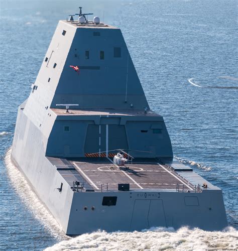 A Zumwalt-class destroyer