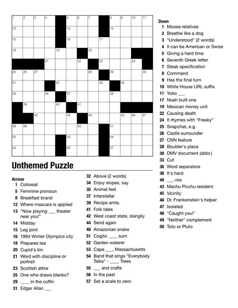 Daily Printable Crossword Puzzles Benefits