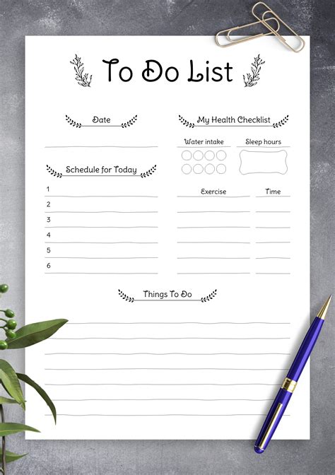 Daily To-Do List Examples