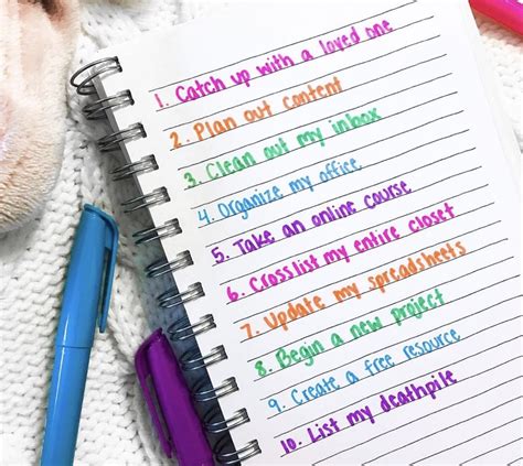 Daily To-Do List Ideas